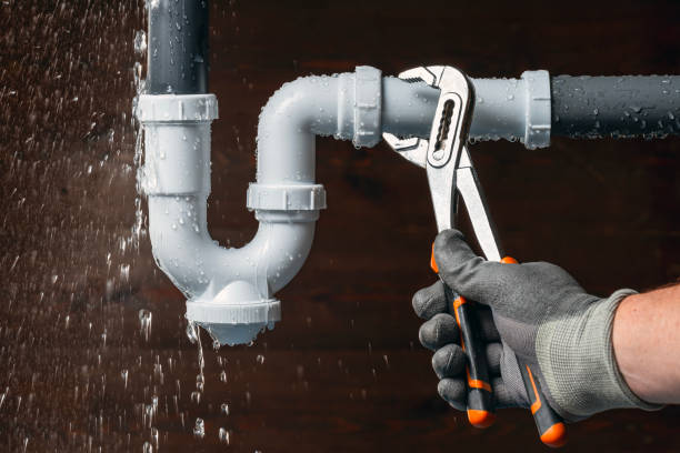 Professional Burst Pipe Repair technician working in Fate, TX